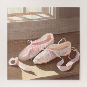Schöne Ballet-Slippers   Hübsch rosa Puzzle