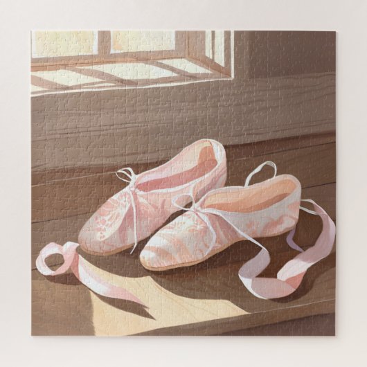 Schöne Ballet-Slippers | Hübsch rosa Puzzle (Vertikal)