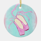 Schöne Ballett-Schuh-Verzierung Keramikornament (Vorne)