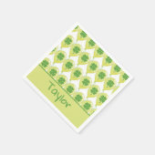 Schöne Ballons für den St. Patrick's Day Serviette (Ecke)