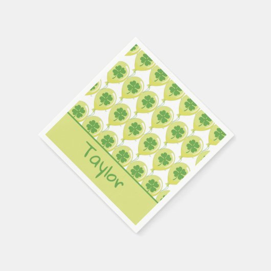 Schöne Ballons für den St. Patrick's Day Serviette (Ecke)