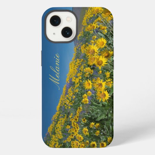 Schöne Balsamwurzel-Blüte iPhone Hülle (Rückseite)