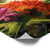 Schöne Bambushütte am Strand von Tropical Island Poster (Ecke)