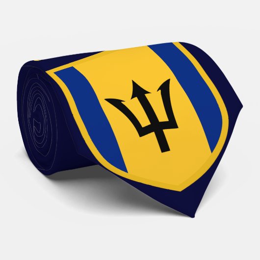 Schöne Barbados-Flagge Krawatte (Gerollt)