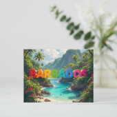Schöne Barbados Postkarte (Stehend Vorderseite)