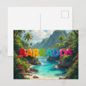 Schöne Barbados Postkarte (Vorne/Hinten)