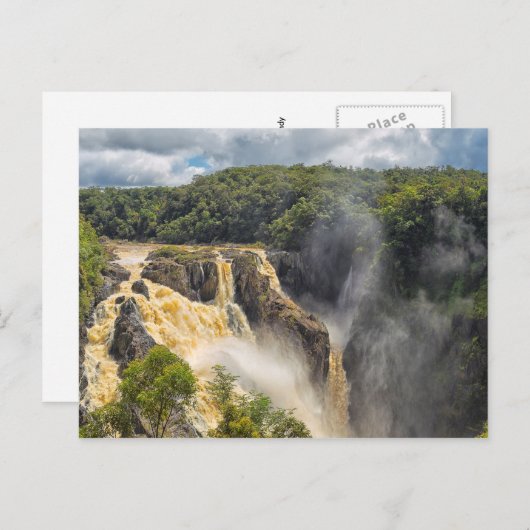 Schöne Barron-Fälle in Kuranda Postkarte (Vorne/Hinten)