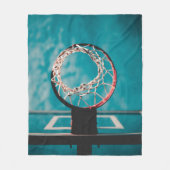 Schöne Basketball-Artwork Fleecedecke (Vorderseite)