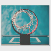 Schöne Basketball-Artwork Geschenkpapier (Flach)