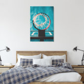 Schöne Basketball-Artwork Leinwanddruck (Insitu (Schlafzimmer))
