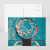 Schöne Basketball-Artwork Postkarte (Vorne/Hinten)