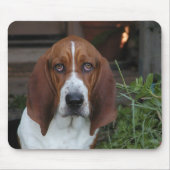 Schöne Basset Hound-Mausunterlage Mousepad (Vorne)