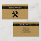 Schöne Bauikone Visitenkarte (Vorne/Hinten)