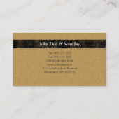 Schöne Bauikone Visitenkarte (Rückseite)