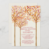 Schöne Bäume Bridal Dusche Einladung (Vorne/Hinten)