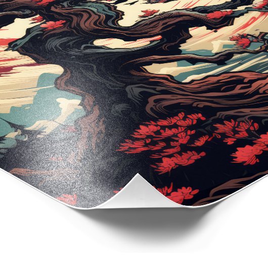 Schöne Bäume Fotodruck (Ecke)