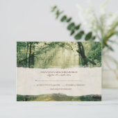 Schöne Bäume im Herbst Hochzeitsfeiern uAwg RSVP Karte (Stehend Vorderseite)