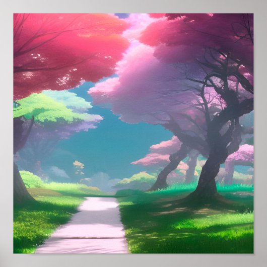 Schöne Bäume Poster (Vorne)