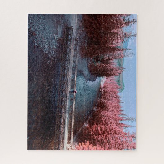 Schöne Bäume & Stream Jigsaw Puzzle (Vertikal)
