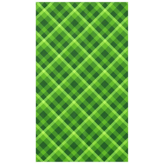 Schöne Baumgrün Kariert große Tablette Tischdecke (Vorderseite)