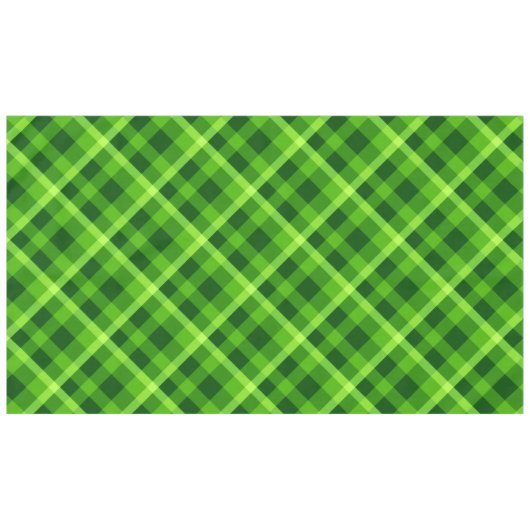 Schöne Baumgrün Kariert große Tablette Tischdecke (Vorderseite (Horizontal))