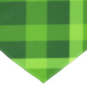 Schöne Baumgrün Kariert große Tablette Tischdecke (Schrägansicht)