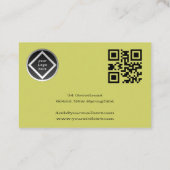 schöne Baumwipfel geschwungenen Äste grüne Blätter Visitenkarte (Rückseite)