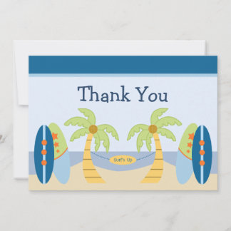 Schöne "Beach Baby" Dusche Danke Karte