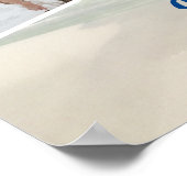 Schöne Beach Foto Collage Hochzeit Willkommen Poster (Ecke)