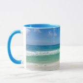 Schöne Beach Fotografie Blue Ocean Custom Tasse (Links)