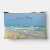 Schöne Beach Fotografie Custom Coastal Zubehörtasche (Rückseite)