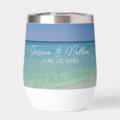 Schöne Beach Horizon Personalisierte Hochzeit (Rückseite)