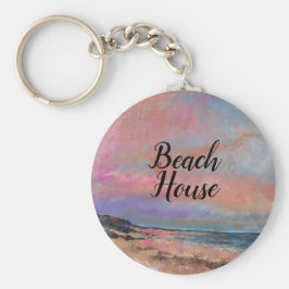 Schöne Beach House Art Key Chain Schlüsselanhänger