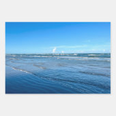 Schöne Beach Waves Blue Sky Nature Fotografy Geschenkpapier Set (Vorderseite 2)