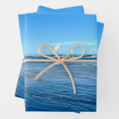 Schöne Beach Waves Blue Sky Nature Fotografy Geschenkpapier Set (Beispiel)