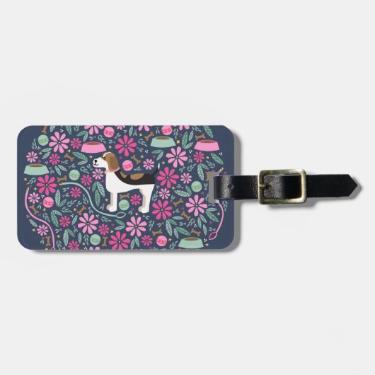 Schöne Beagles Gepäckanhänger (Vorderseite horizontal)