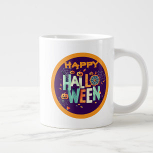 Schöne Beängstigende Halloween-Muster Jumbo-Tasse