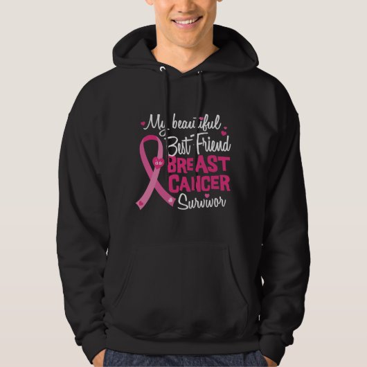 Schöne Beautiful Friend Breast Cancour Survivor Hoodie (Vorderseite)