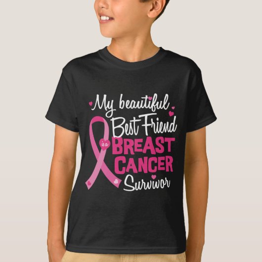 Schöne Beautiful Friend Breast Cancour Survivor T-Shirt (Vorderseite)