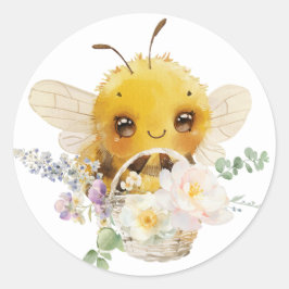 Schöne Bee-Aufkleber Runder Aufkleber