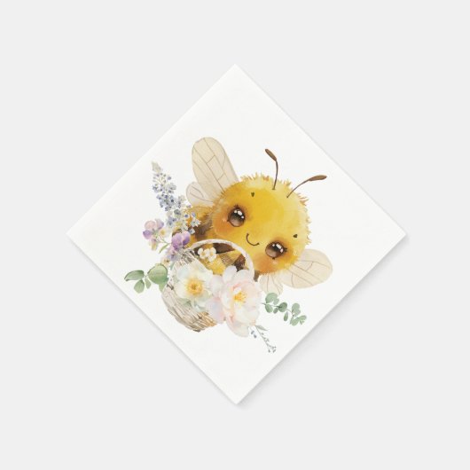 Schöne Bee Cocktail Napkins Serviette (Ecke)