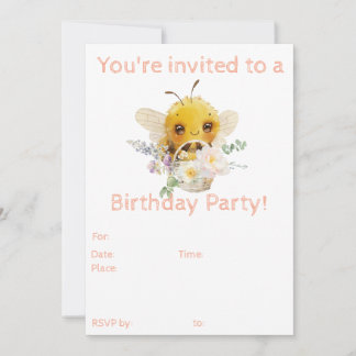 Schöne Bee-Einladung Einladung