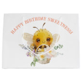 Schöne Bee große Geschenktasche Geschenktüte (Vorderseite)
