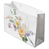 Schöne Bee große Geschenktasche Geschenktüte (Rückseite Schrägansicht)