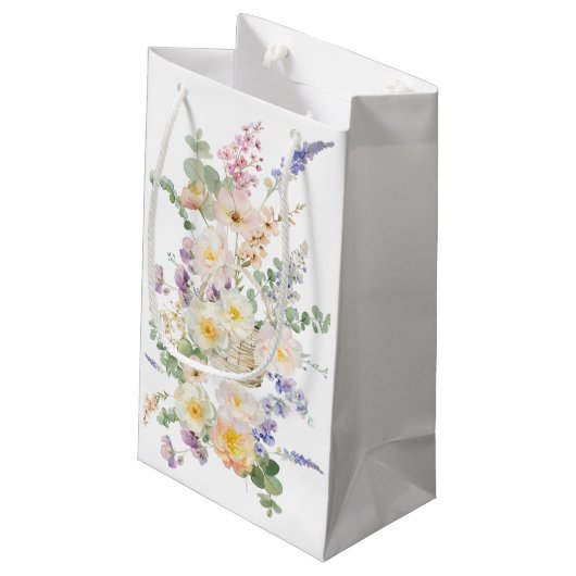 Schöne Bee kleine Geschenktasche Geschenktüte (Rückseite Schrägansicht)