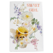 Schöne Bee Medium Geschenktasche Mittlere Geschenktüte (Vorderseite)