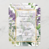 Schöne Beerdigung durch die Flora Einladung (Vorne/Hinten)