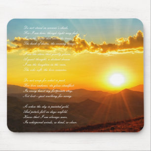 Schöne Beerdigung / Eulogie Gedicht Mousepad