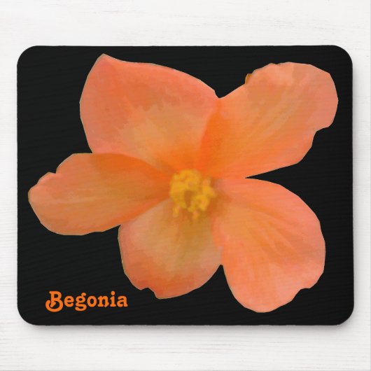 Schöne Begonia individuell anpassbare Mousepad (Vorne)