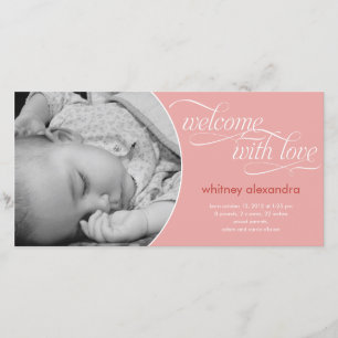 Schöne Begrüßungsankündigung für Baby Birth Announ Ankündigung
